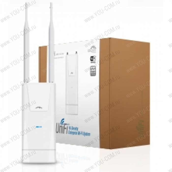 UniFi Outdoor PLUS. Всепогодная точка доступа WiFi 802.11 g/n, работает с контроллером UniFi.