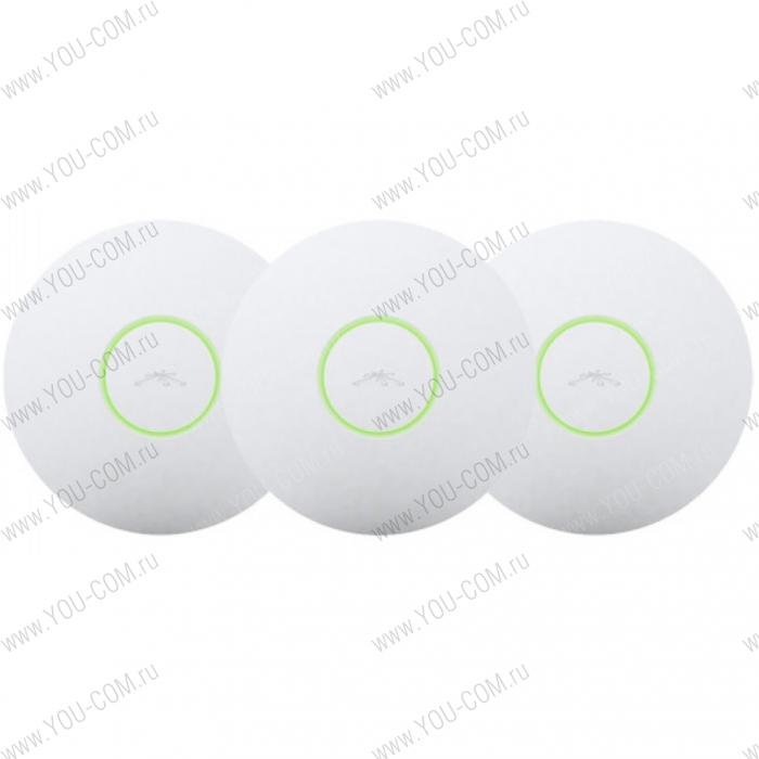 UniFi Long Range. WiFi 802.11g/n, работает с контроллером UniFi. В комплекте 3 точки.