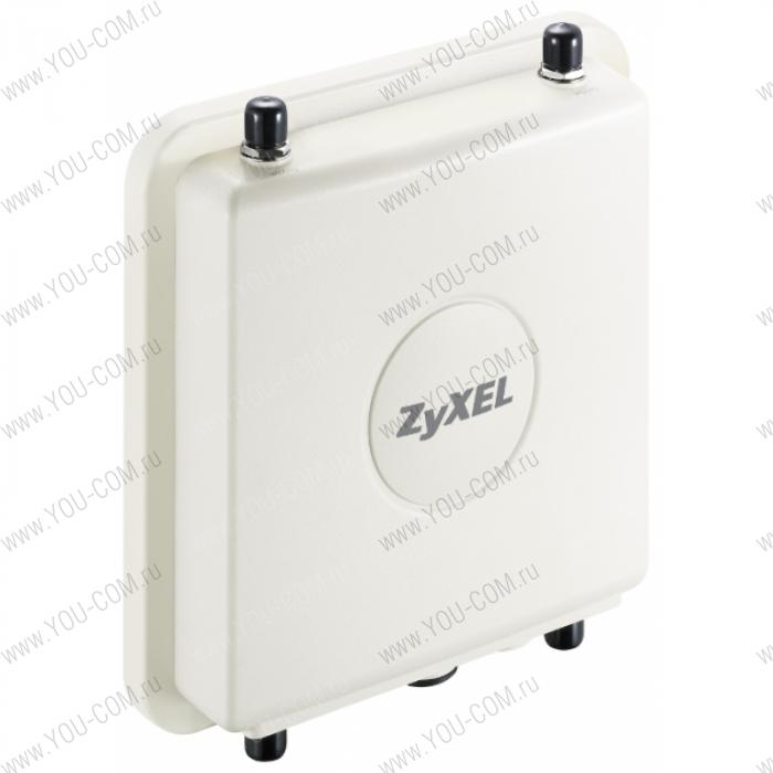 Zyxel Всепогодная двухдиапазонная точка доступа Wi-Fi Outdoor 802.11a/g/n корпоративного уровня с функцией контроллера беспроводной сети, двумя радиоинтерфейсами и поддержкой PoE'