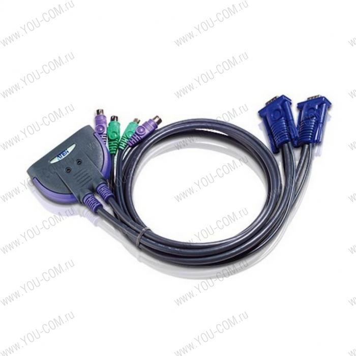 ATEN 2 PORT KVM SWITCH FOR PS2 W/0.9m