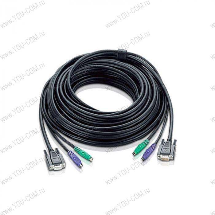 Кабель ATEN CABLE HD15M/MD6M/MD6M--HD15F/M; 3M/