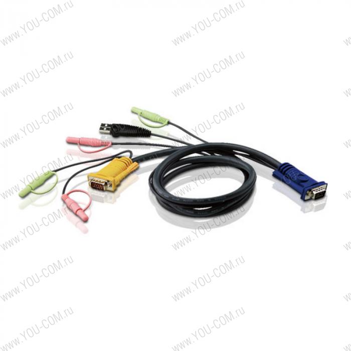 ATEN CABLE HD15M/USBM/SP/SP-SPHD15M; 3M*2L-5303U