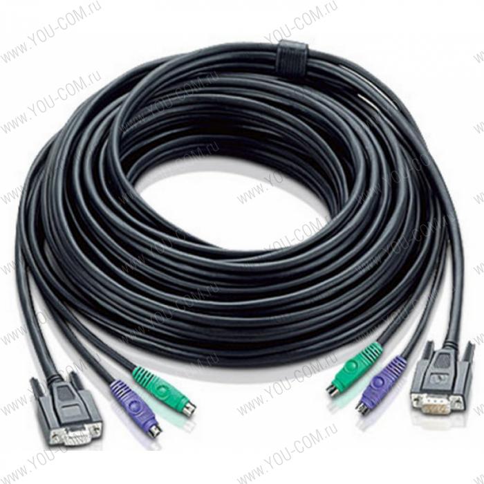 ATEN CABLE HD15M/MD6M/MD6M--HD15F/M; 10M
