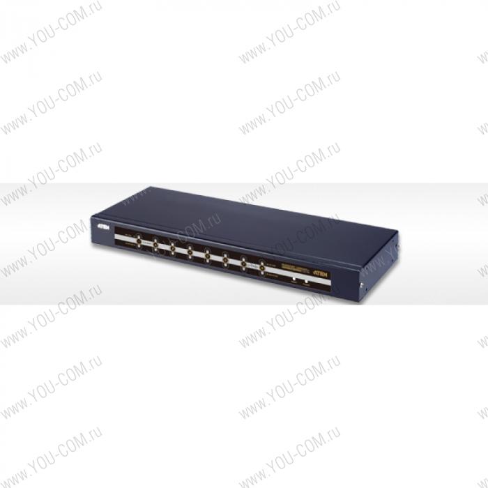 8 PORT KVM Switch W/230V ADP.