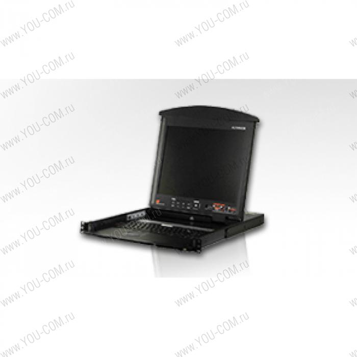 DUAL RAIL LCD PS/2-USB CONSOLE 17INCH