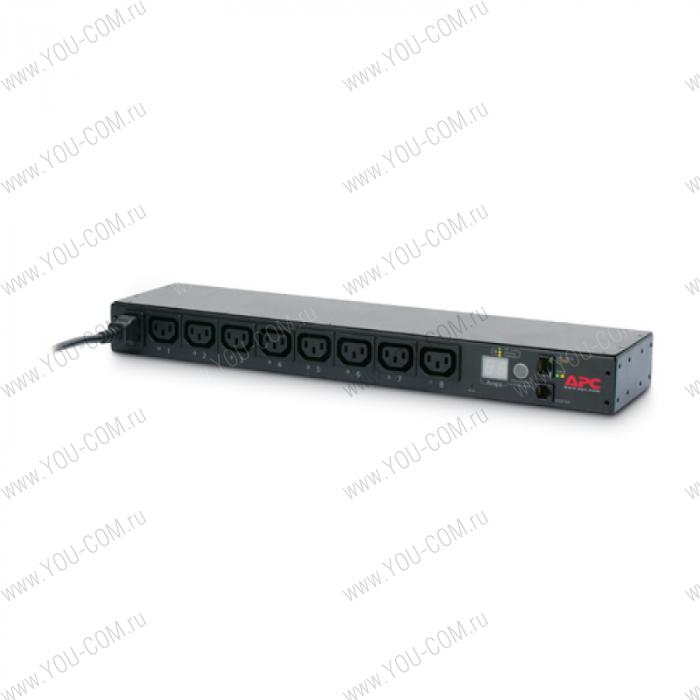 APC Rack PDU, Switched, 1U, 12A, 208/230V, (8)C13 out; C14 in