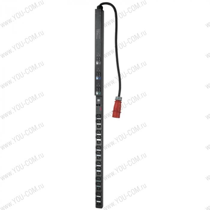 APC Metered Rack PDU, Zero U, 22KW, 230V, Output: (12)C19 & (6)C13, Input: IEC 309 32A 3P+N+PE, Power cord 0,91 m