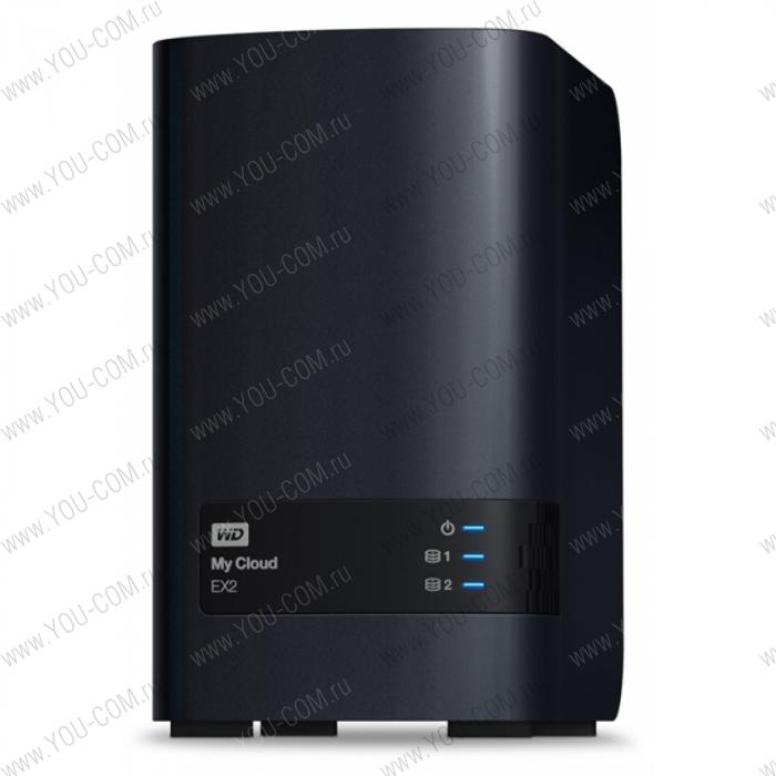 NAS сервер WD My Cloud EX2 на 2 отсека, диски 2х2ТБ=4ТБ