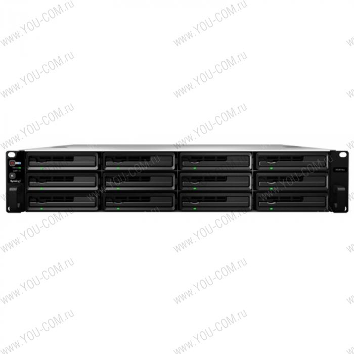 Synology (Rack 2U) RS3614RPxs, DC3,4GhzCPU/2x2Gb up to 32/RAID0,1,10,5,5+sp,6/up to12HP HDDs SATA(3,5'or2,5')up to 36 with 2xRX1214RP/4xUSB/2xInfB/4GigEth(2x10Gb opt)/iSCSI/2xIPcam(up to 75)/2xRPS/no