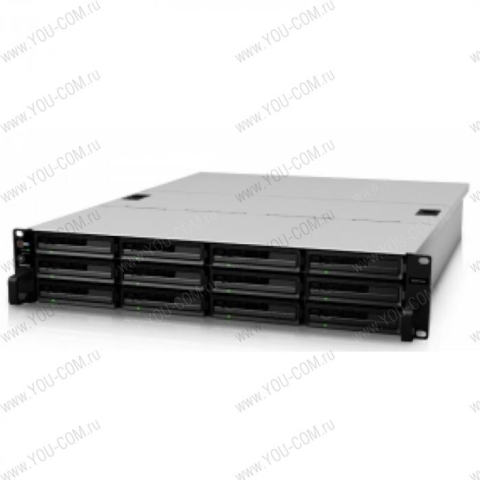 Synology (Rack 2U) RS3614xs+ QC3,3Ghz/2x4Gb up to 32/RAID0,1,10,5,5+sp,6/up to12HP HDDs SATA(3,5'or2,5')up to 36 with 2xRX1214RP/4xUSB/2xInfB/4GigEth(4x10Gbopt)/iSCSI/2 xIPcam(up to 80)/2xRPS/ repl RS3