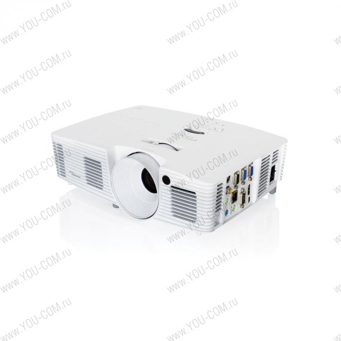Проектор Optoma W402 Full 3D; DLP, WXGA (1280*800), 4500 ANSI Lm, 20000:1;HDMI;VGA IN x2; S-Video; Composite; Audio IN x3 (3,5mm); VGA Out x1; Audio Out x1; USB(B); RJ45; RS232; 1x10W; 29/30 Db; 2,57 kg (95.70801GCOE)