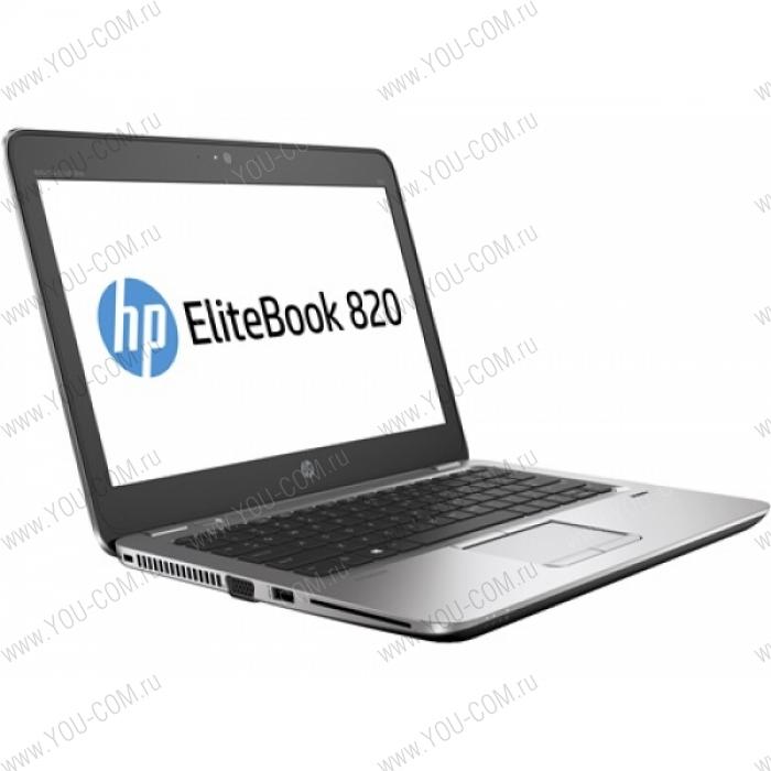 Ноутбук без сумки HP EliteBook 820 G3 Core i5-6200U 2.3GHz,12.5" HD (1366x768) AG,4Gb DDR4(1),500Gb 7200,44Wh LL,FPR,1.3kg,3y,Silver,Win7Pro+Win10Pro