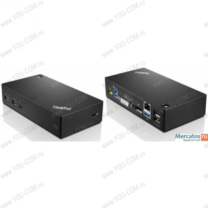 Док-станция для ноутбука ThinkPad USB 3.0 Pro Dock for T550/560/570,T440p/450/460/460p/470/470s/470p, L470/570,X250/270,E460/560/470/570, X1Carbon, V110/V310,Yoga370,P50/51/71