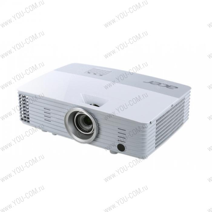 Acer projector P5327W, WXGA/DLP/3D/4000 Lm/17000:1/HDMI(MHL)/int. MHL port/Lan Control/MM 10Wx2/6000 Hrs/2.4 kg/Carry case