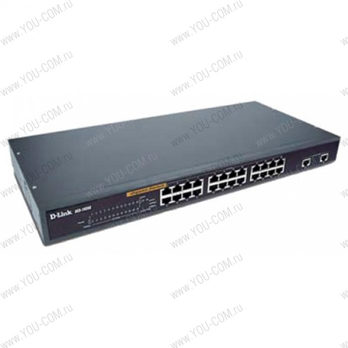Коммутатор D-Link DES-1026G/E1A, 24-port UTP 10/100Base-T + 2 Combo of 10/100/1000BASE-T/SFP