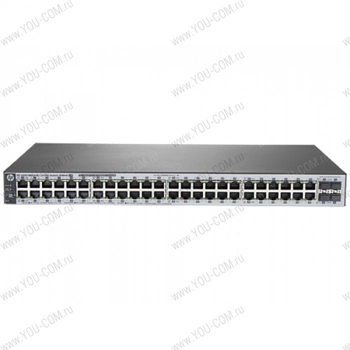 HPE 1820 48G PoE+ (370W) Switch (24 ports 10/100/1000 + 24 ports 10/100/1000 PoE+ + 4 SFP, WEB-managed)