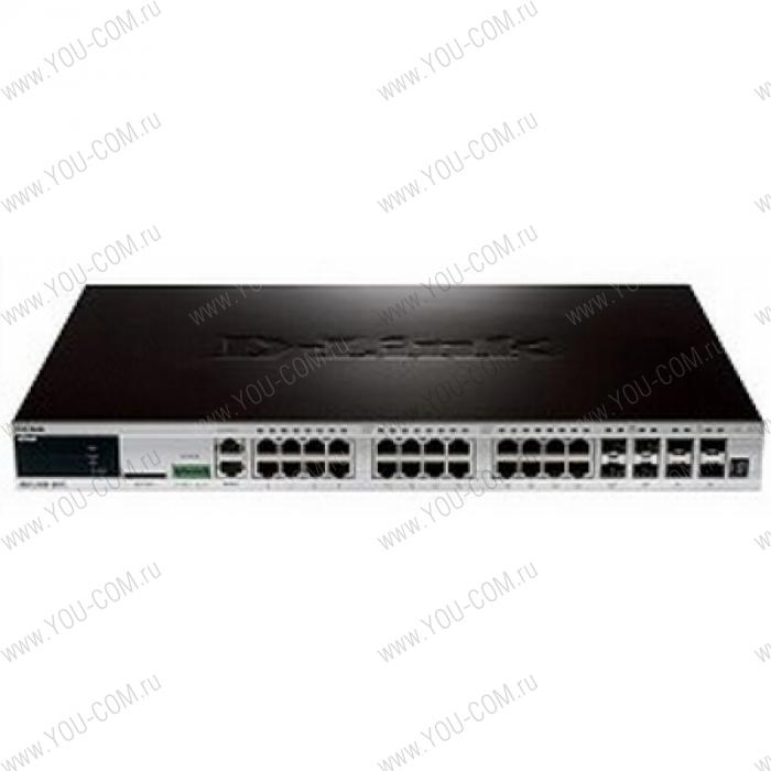 D-Link DGS-3420-28TC/B1A, 24-ports 10/100/1000Base-T L2+ Stackable Management Switch