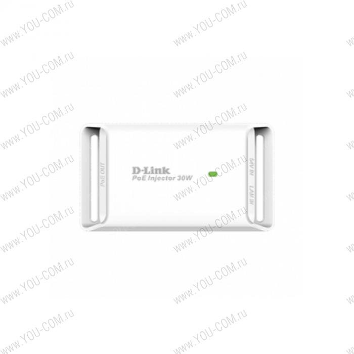 D-Link DPE-301GI/A1A, инжектор РоЕ однопортовый гигабитный (OEM упаковка)