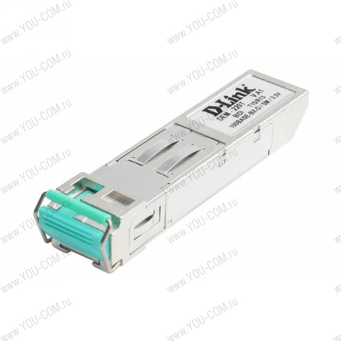 D-Link DEM-220T, 100Base-BX-D Single-Mode 20KM SFP Transceiver (TX-1550/RX-1310 nm)