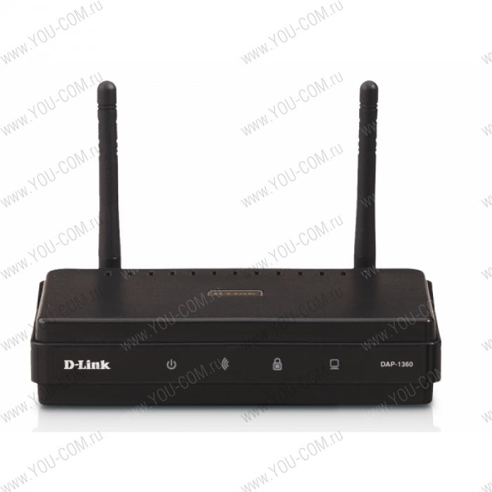 Точка доступа D-Link DAP-1360U/A1A, 802.11n Wireless N300 multimode router