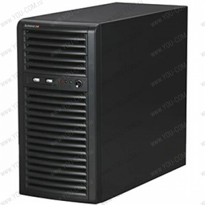 Supermicro SuperChassis Mid-tower 731I-300B/ internalHDD(4)LFF/ 2x 5.25"/ 4xFH/ 1x300W(9.6" x 9.6")micro-ATX/ no Backplane