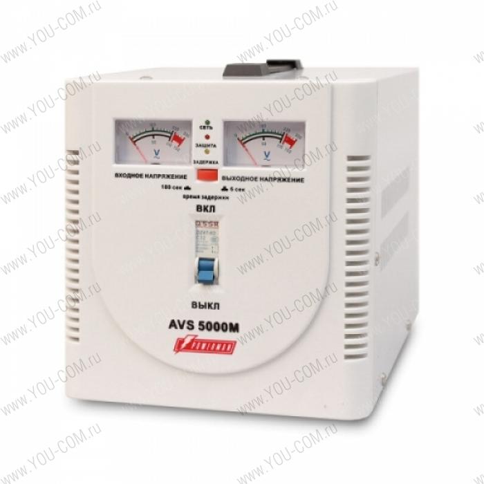 Стабилизатор напряжения Powerman AVS-M Voltage Regulator 5000VA, Hardwire Input/Output, 230V, 1 year warranty, White
