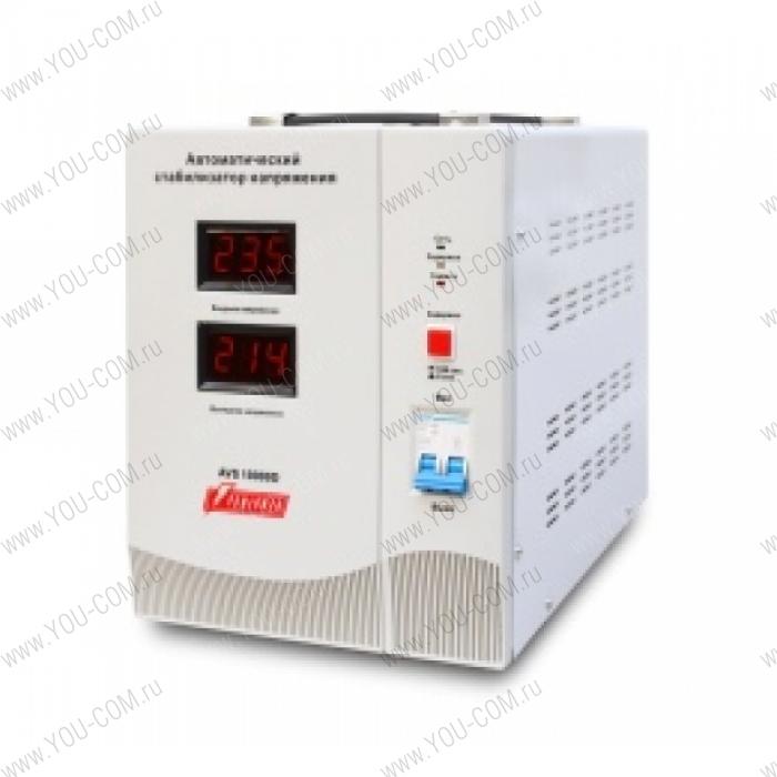 Powerman AVS-D Voltage Regulator 1000VA, Digital Indication, Hardwire Input/Output, 230V, 1 year warranty, White