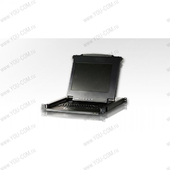 ATEN LCD CONSOLE 19INCH W/RU KB/EU Rack (CL1000NR)