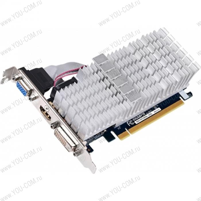 Gigabyte GV-N730SL-2GL BULK (NVIDIA GeForce GT 730 902 MHz, DDR3 1800 MHz, 64-разрядная, Dual-link DVI-D*1/HDMI*1/D-Sub*1)