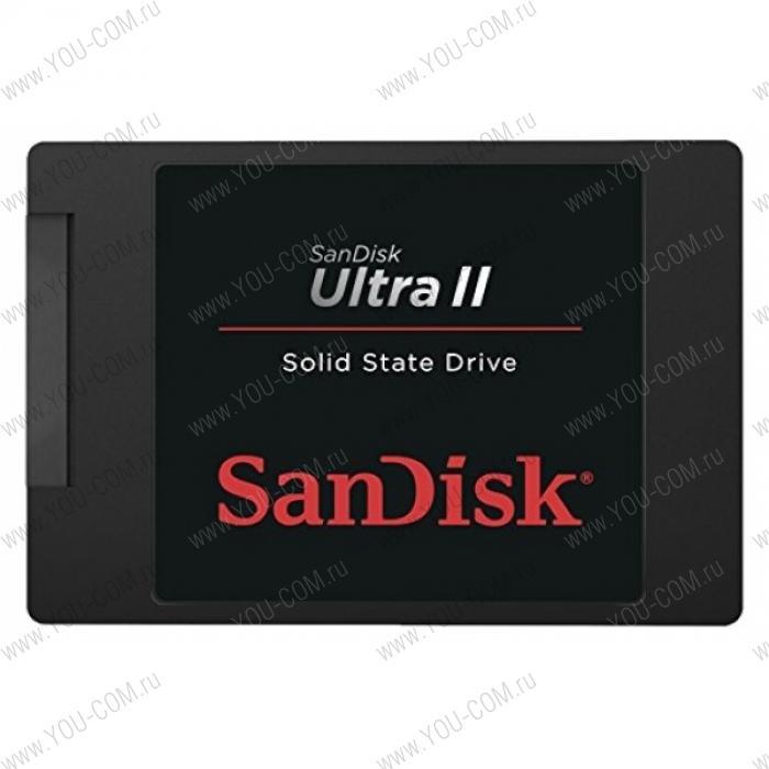 SanDisk Ultra II SSD 480GB, 7mm 2.5”, 6 Gb/s, Seq. Read/Write 550MBs/500MBs