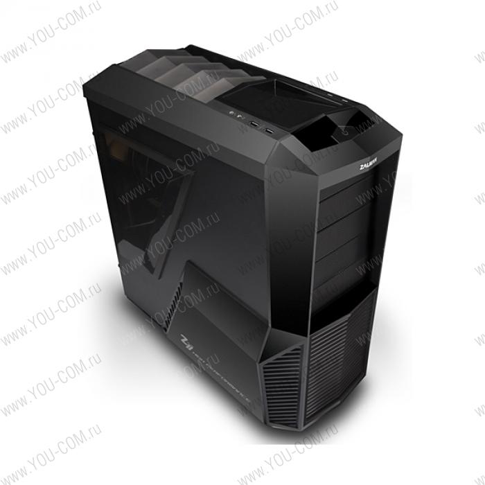 Корпус Zalman Z11 <Middle Tower, ATX, micro-ATX, без БП, стандарт ATX 12V, отсеки внутр. 5x3.5", 1x2.5", отсеки внешн. 1x3.5", 4x5.25", порты: 4xUSB2.0, микрофон, наушники, материал: пластик, сталь,