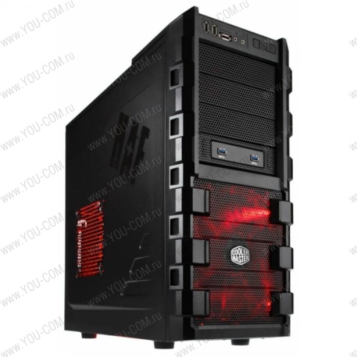 Корпус HAF 912; черный, ATX; USB3.0*2, USB2.0*2, e-SATA*1, 3,5"*6 +1; 2,5"*4; 5,25"*4; ATX PSU; 390mm VGA; 175mm CPU