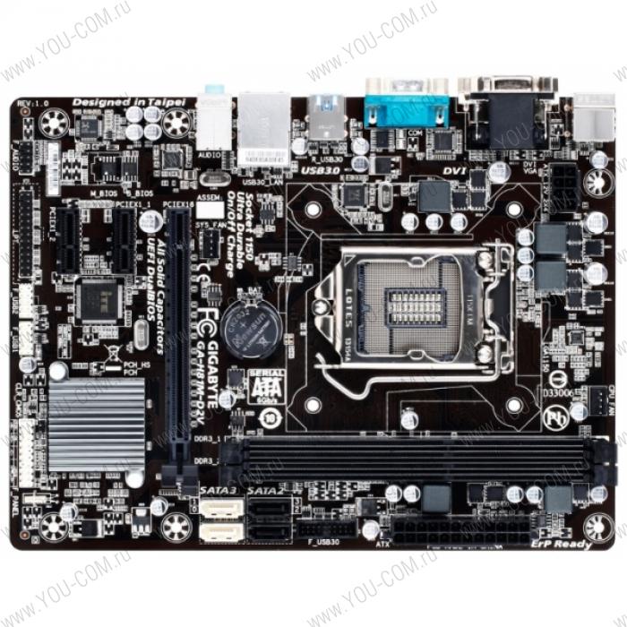 Gigabyte GA-H81M-D2V (Socket 1150, intel H81, 2*DDR3 1600, VGA (DVI-D, D-Sub), PCI-Ex16, SATA 3.0, Gb Lan, Audio) mATX, Bulk