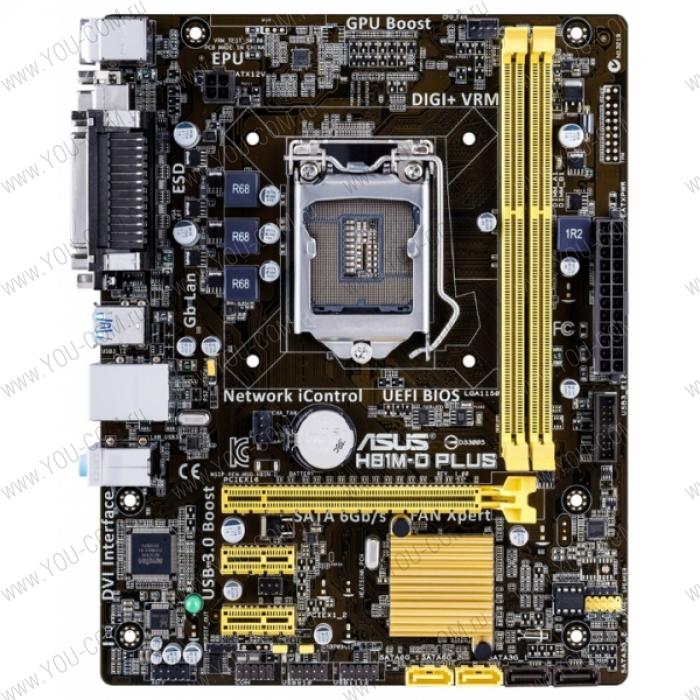 ASUS H81M-D R2.0/LGA1150,H81,U3S6,LPT,COM,MB ; 90MB0KD0-M0EAY0