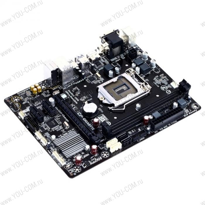 Gigabyte GA-H81M-S2H (Socket 1150, intel H81, 2*DDR3 1600, VGA (D-Sub, HDMI, DVI-D), PCI Express 2.0, PCI, Gb Lan, Audio , mATX) RET