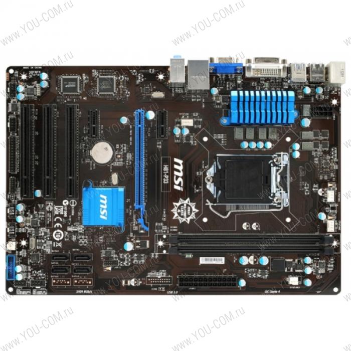 MSI H81-P33 (Socket 1150, intel B81,All Solid CAP,2DDR3, 1PCIe x16, 2PCIe x1, 3PCI,2SATA 6Gb/s,4USB3.0,GbE LAN,D-SUB, DVI) ATX