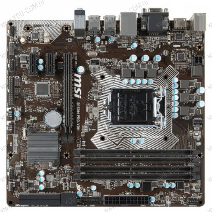 MSI B150M PRO-VDH (Socket 1151, intel B150, 2DDR4, PCIe x16, PCIe x1, SATA6Gb/s, USB3.1 Gen1, GbE LAN , VGA, HDMI, mATX