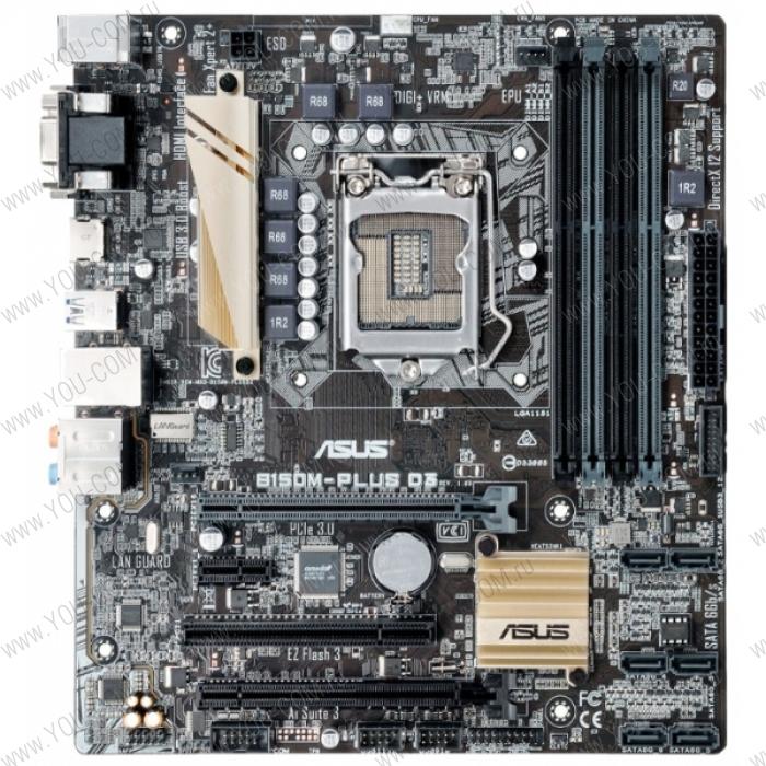 ASUS B150M-PLUS D3 /LGA1151,B150,4D3,U3S6,CFX,MB ; 90MB0M80-M0EAY0