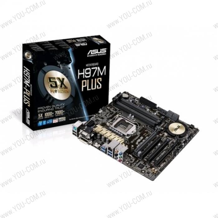 ASUS H97M-PLUS Socket 1150,H97,M.2,U3S6,PCI,LPT ; 90MB0IM0-M0EAY5