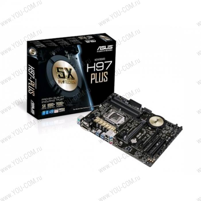 ASUS H97-PLUS Socket 1150,H97,M.2,U3S6,HDMI,PCI ; 90MB0IN0-M0EAY5