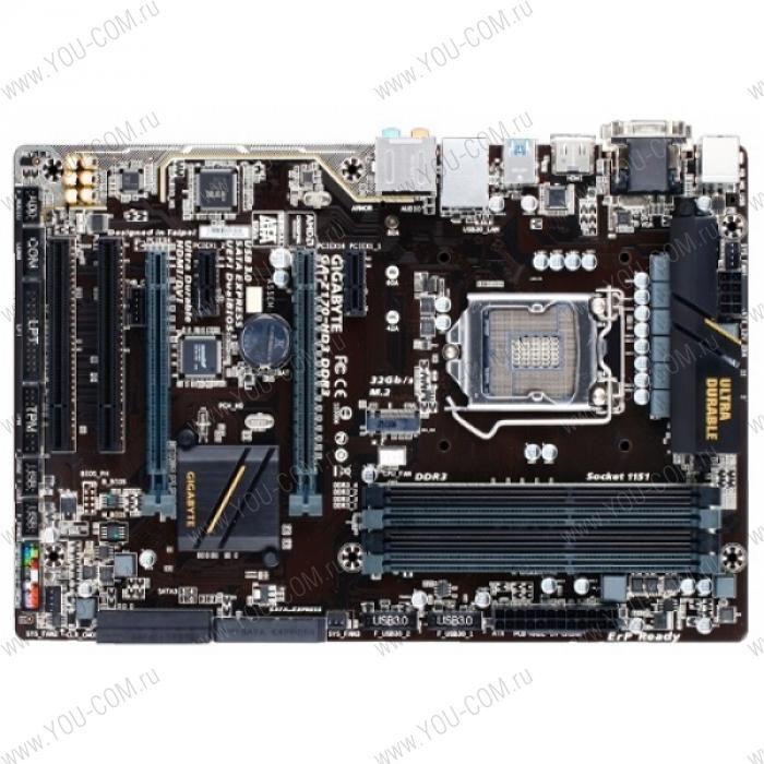 Gigabyte GA-Z170-HD3 DDR3 (Socket 1151, intel Z170, 4*DDR3 3200, VGA, DVI, HDMI, PCI-Ex16, PCI, Gb Lan, Audio, USB 3.0, RAID, SATA 3.0, ATX)