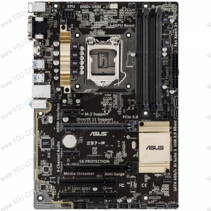 ASUS Z97-P//LGA1150,Z97,M.2,U3S6,HDMI,EPU ; 90MB0JP0-M0EAY5