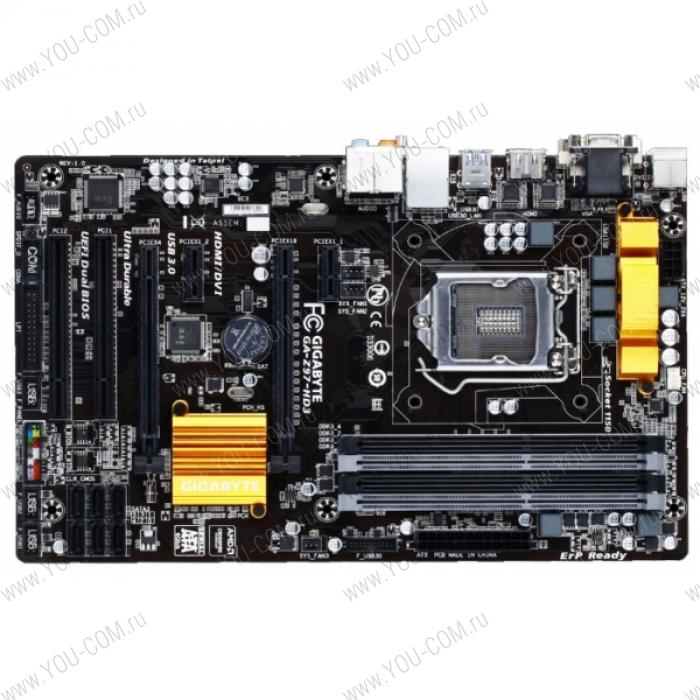 Gigabyte GA-Z97-HD3 (Socket 1150, intel Z97, 4*DDR3 3100, VGA (HDMI, D-Sub, DVI-D), PCI-Ex16, PCI, Gb Lan, Audio(S/PDIF), RAID, USB 3.0, SATA 3.0, ATX)