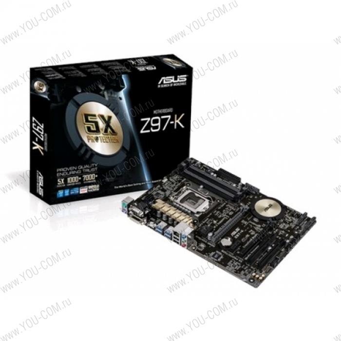 ASUS Z97-K Socket 1150,Z97,M.2, U3S6, HDMI,PCI ; 90MB0IP0-M0EAY5