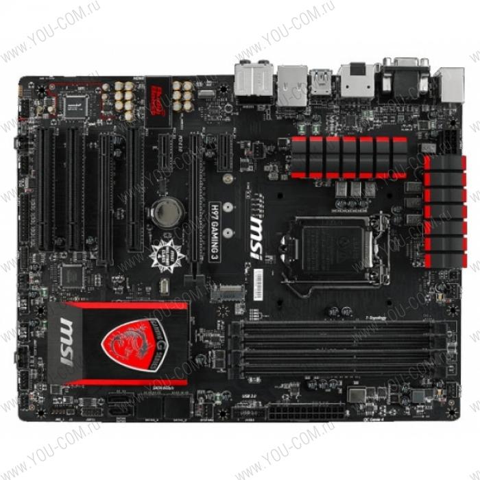 MSI H97 GAMING 3 (Socket 1150, intel H97 All Solid CAP,4DDR3,2PCIex16,2PCIex1,3PCI CrossFire,6SATA6Gb/s,6USB3.0, Killer GbE LAN, HDMI,DP,DVI,D-SUB) ATX