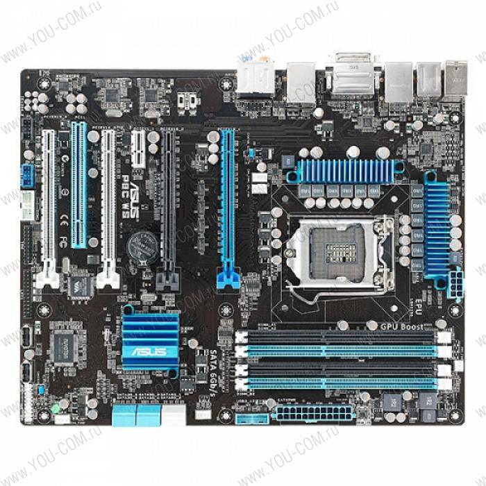 ASUS P8C WS S1155, iC216, 4*DDR3, 4*PCI-E16x, DVI,  USB 3.0 ; 90-MSVE30-G0EAY0YZ