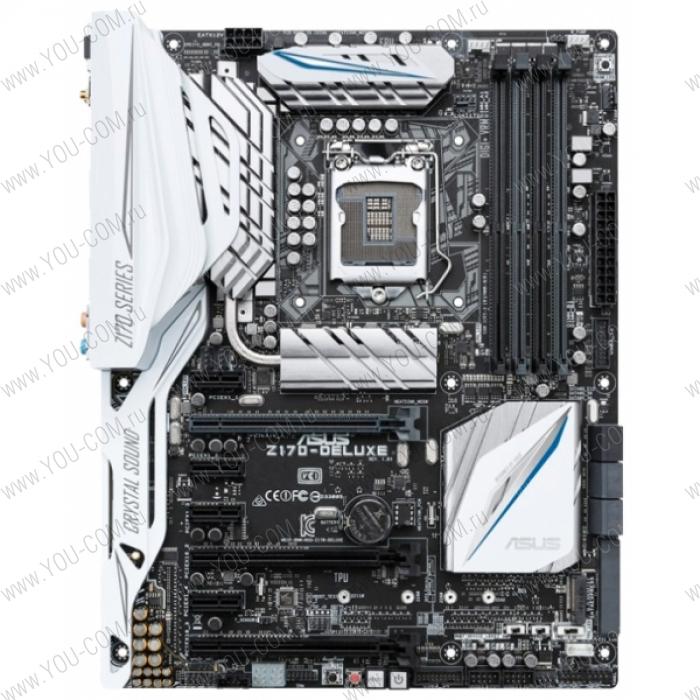 ASUS Z170-DELUXE, LGA1151, Z170, 4*DDR4, D-Sub+HDMI+DP, SLI+CrossFireX, SATA3 + SATA Express + RAID, Audio, Gb LAN*2, USB 3.1*6, USB 3.0*5, USB 2.0*5, ATX ; 90MB0LR0-M0EAY0