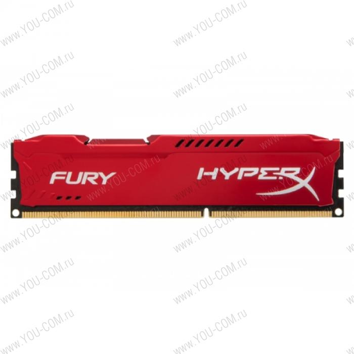 Kingston HyperX DDR-III   8GB (PC3-12800) 1600MHz Kit (2 x 4Gb) FURY Red Series