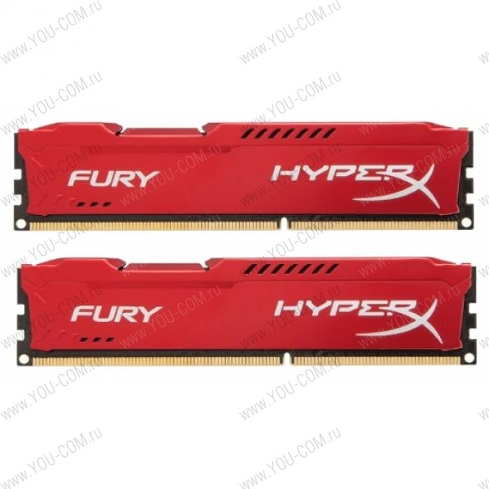 Kingston HyperX DDR-III   8GB (PC3-14900) 1866MHz Kit (2 x 4Gb) FURY Red Series
