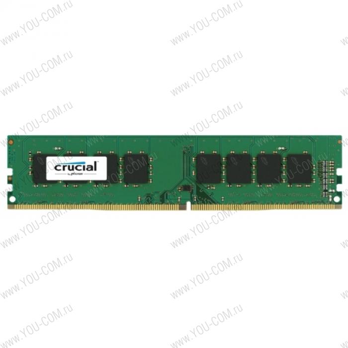 Оперативная память Crucial by Micron  DDR4   4GB  2133MHz UDIMM (PC4-17000) CL15 SRx8 1.2V (Retail)